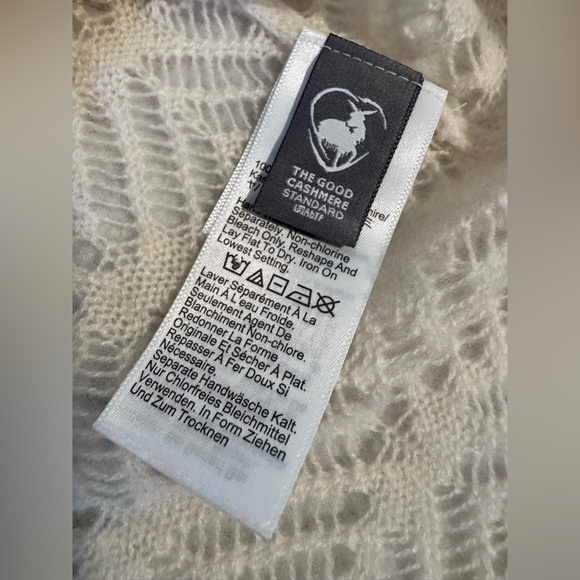 J. Crew 100% Cashmere pointelle button-up short-sleeve cardigan in S - Picture 12 of 15